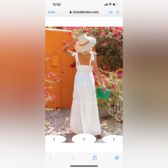 White maxi dress- Vici - Picture 4 of 4